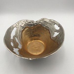 Cuencos de Acero Inoxidable Hechos a Mano Personalizados, Acabado Mate Antiguo, Base de Madera, Ecológicos, para Servir en Fiestas, Frutas, Ensaladas, Mesa - Product Image 6
