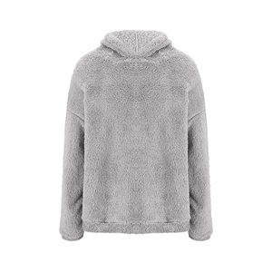 Les plus populaires à séchage rapide Fitness femmes Sherpa sweats à capuche en gros 100% coton dames Sherpa polaire à capuche à vendre - Product Image 3