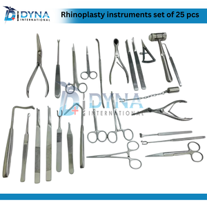 Juego de instrumentos de rinoplastia Manual de acero inoxidable de alta calidad, 25 uds., Kit de cirugía plástica Nasal y Facial - Product Image 4