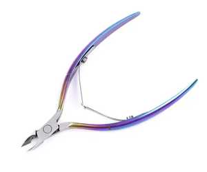 ZACHARY INDUSTRIES-Pinzas para cutículas, instrumentos de belleza, pinza para cutículas de gran calidad, doble resorte con mango dorado - Product Image 2