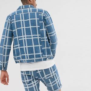 Ropa para Hombre al por Mayor, Chaquetas de Mezclilla Azul Extra Grandes con Dos Bolsillos, Estilo Urbano, Transpirables para Invierno, Personalizadas - Product Image 5