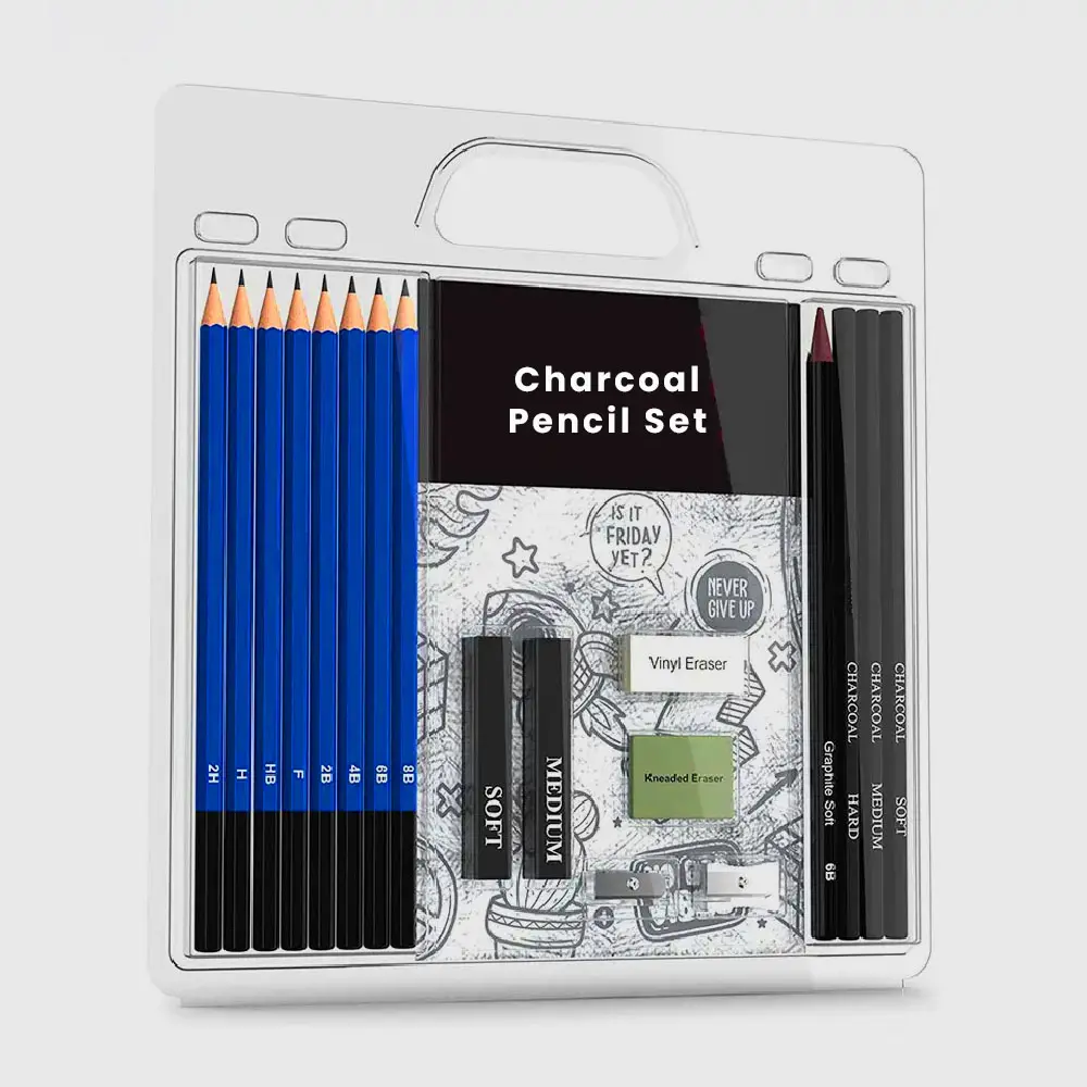 전문 18 PC 아티스트 스케치 숯 연필 드로잉 세트 스케치 및 드로잉 도매 가격 플러스 프리미엄 품질