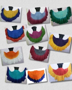 Professional Plus Size Summer Tribal Belly Dance Skirt 25-Yard Cotton Maxi with Flared Tiers - Product Image 5