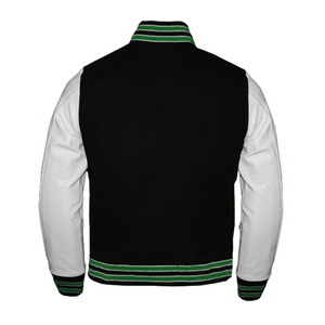 Chaqueta universitaria de cuero de vaca de alta calidad OEM cuerpo de lana de diseño personalizado con bordado para jugadores de béisbol de invierno Lettermen - Product Image 2