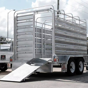 Remorques à ridelles hautes pour le transport de bétail (bovins, ovins, porcins) de 25-30 tonnes, avec essieux renforcés et robustes, pour vente en gros - Product Image 1