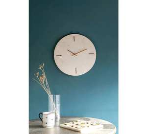 Top Quality White Marble Wall <b>Clock</b> Modern Design Polished Surface <b>Waterproof</b> for Indoor <b>Outdoor</b> Villa Park Exteriors use - Product Image 1