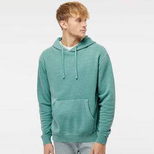 Sweat-shirts à capuche en coton uni surdimensionnés personnalisés pour l'hiver, pull-over unisexe, en vrac, grande taille, sweat-shirts pour hommes - Product Image 1