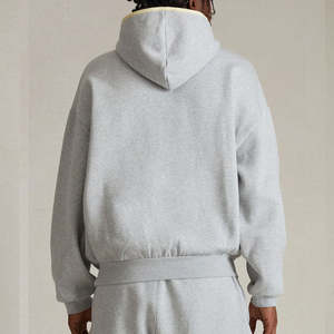 Sweat-shirts à capuche pour hommes, coupe ample, grammage lourd 300-500 g/m², épaules tombantes, unis, vierges pour impression personnalisée - Product Image 3