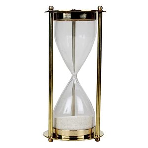 Sand timer glass Metal Frame Silver Hourglass Sand Timer Sand <b>Clock</b> for home decor in wholesale low moq price - Product Image 3