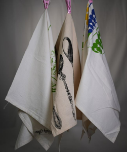 100% ensemble de serviettes de cuisine en coton biologique écologique séchage rapide torchons floraux réutilisables en gros jetable récurage à sec - Product Image 5