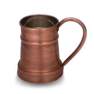 Tasse en cuivre de luxe avec des détails martelés artistiques ajoutant classe et chaleur à chaque moment de boisson - Product Image 1