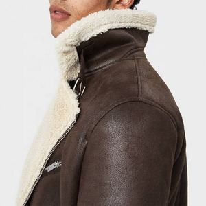 Chaqueta de cuero de nuevo diseño profesional para hombre, gran oferta, ropa de calle de manga larga con piel, Material de Cuero 100% para invierno - Product Image 5