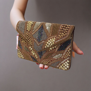 Sacs à main miniatures pour femmes MULTI CRAFT de haute qualité 2025, avec perles, bandoulière, logo personnalisé, broderie florale, style tendance - Product Image 2