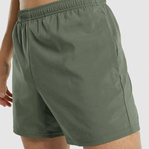 Pantalones cortos de gimnasio de rizo de algodón 100% para hombre, transpirables, antiarrugas, personalizables, cintura media, verano, correr, playa, sólido - Product Image 6