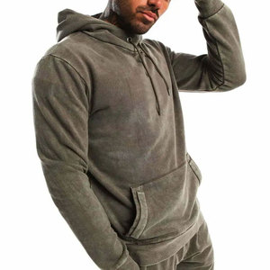 Sudadera con capucha transpirable de algodón original, pantalones de chándal, conjuntos de Jogger, pantalones Cargo, chándales Unisex, trajes de sudor de lavado ácido para invierno, conjunto de 2 piezas - Product Image 2