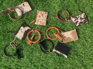 มาใหม่หนัง Cowhide จริงผู้ถือบัตร ATM สไตล์คลัทช์กระเป๋าสตางค์หนังสไตล์ตะวันตก U Nisex คลัทช์เหรียญคลัทช์ - Product Image 5