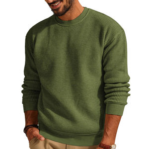 Nueva moda suéteres de invierno personalizados para hombres con todos los tamaños disponibles cuello redondo hombres suéter de punto con mangas largas - Product Image 1