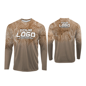 Alta calidad Upf50 protección UV pesca Jersey manga larga hombres rendimiento ropa deportiva Transferencia de Calor impresión Camisa con capucha - Product Image 3