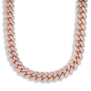 Cadena cubana moderna de diamantes cultivados en laboratorio hecha a mano en oro de 10K, joyería para hombres, ropa de calle de fiesta y estilo diario - Product Image 1