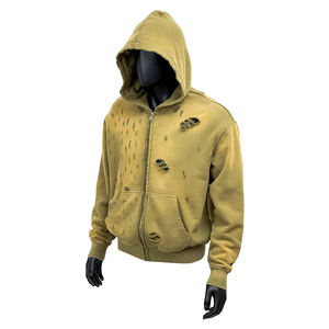 Sudaderas con Lavado Ácido Desgastado Personalizadas de la Mejor Calidad, Sudaderas Holgadas de Moda, Ropa Casual para Hombre - Product Image 6