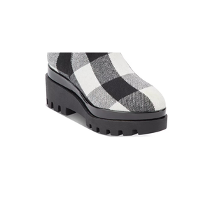 Stivali alti DKNY da donna con zeppa e suola a blocchi, classici slip-on, con rialzo interno, per estate/inverno, neri, taglia 8.5 - Product Image 3
