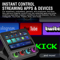 MiraBox N4Pro LCD Macro Controller dengan Ikon Animasi Latar Belakang Dinamis dan Tombol Encoder Premium Keyboard