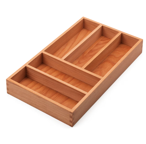 Adjustable Solid Wood <b>Cutlery</b> <b>Tray</b> (FSC 100%) - Product Image 5