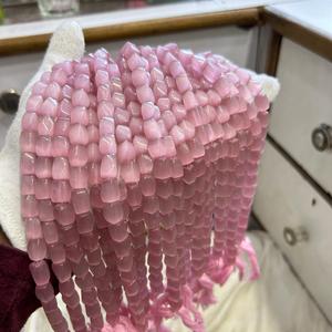 Monalisa cuentas lisas naturales AAA multicolor ojo de gato rosa azul naranja rojo Puff ovalado Pepita Monalisa cuentas multicolores - Product Image 3