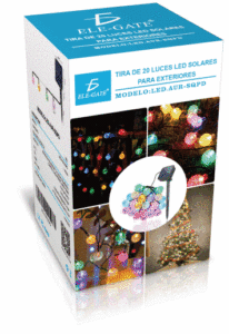 20 LED RGB Solar <b>Garden</b> Lights Durable Glass Body Outdoor <b>String</b> Lamps - Product Image 5