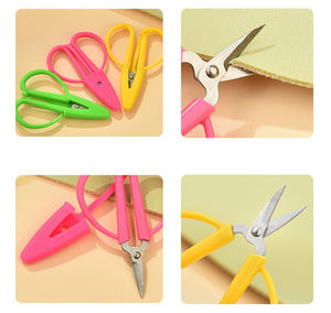 กรรไกรขนาดเล็กกรรไกรสำหรับงานปักด้วยมือซิลิโคนสีฟ้าเขียวเหลือง - Product Image 5