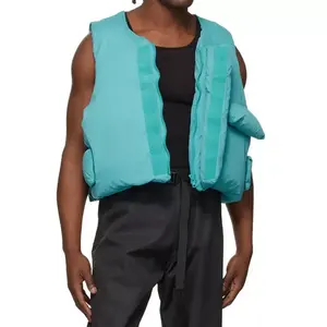 Respirant surdimensionné hommes vers le bas gilet OEM Logo personnalisé chaud coton bouffant veste gilet automne hiver haute qualité bulle gilet - Product Image 4