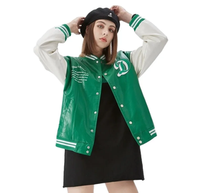 Vestes d'université brodées personnalisées à col montant style High Street pour hommes avec logo à l'avant - Product Image 3