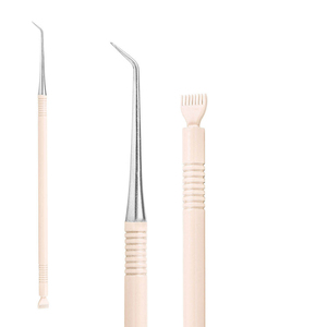 Herramienta separadora de pestañas de acero inoxidable Premium con Mango antideslizante para uso en salón Levantamiento de cejas Vegano y duradero Color personalizado - Product Image 5