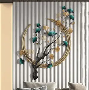 Ak Brass Multi Color Natural Decorative Tree Designer Wall Art