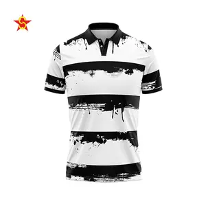 Best Choice mens tshirt Customized Color Breathable Spandex / Polyester Short Sleeve Casual Printed Golf Men Polo Shirt