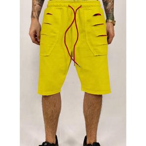 Venta al por mayor de pantalones cortos de sudor para hombres ropa de entrenamiento de gimnasio para hombres pantalones cortos para correr 100% algodón francés Terry Jogger corto con cordón - Product Image 4