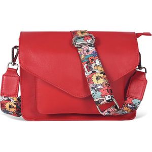 Sac à main élégant en cuir de vache véritable pour femmes, sac à bandoulière à grain de galets - Product Image 2