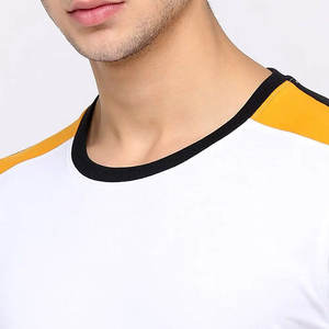 Meilleur article T-shirt d'usine pour homme Col en O personnalisable Tissu tricoté léger et respirant Couleurs attrayantes de tailles variées - Product Image 6