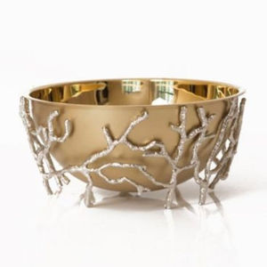 ชามเหล็กทรงกลมทำจากโลหะหล่อเย็นอลูมิเนียมสีทองสำหรับสวนในบ้านทันสมัยปรับแต่งได้ตามต้องการล่าสุด - Product Image 1