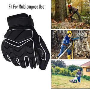 Guantes de Seguridad de Contraste de Color Blanco, Negro y Marrón, Precio de Fábrica, Diseño Superior, Material de Cuero, Guantes de Impacto - Product Image 5