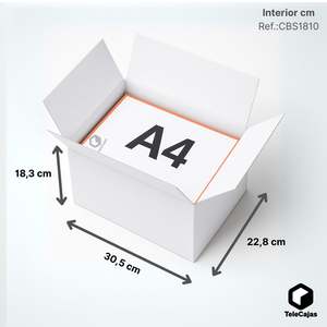 <b>Small</b> White Kraft Paper <b>Shipping</b> <b>Box</b> 305x228x183 mm with UV Advantage Flaps and Sturdy Interior & Exterior - Product Image 2