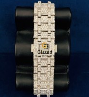 Reloj de pulsera de lujo personalizado, completamente cubierto de diamantes, de acero inoxidable de alta calidad, estilo hip hop para hombre, con diamantes de moissanita, mecánico, automático, analógico, con cristal y dijes.