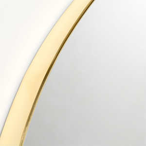 Espejo Redondo de Pared de Hierro con Diseño Zen Asiático, Ecológico, Grosor Personalizable para Baño - Product Image 5