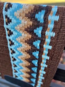 Couverture de selle en laine solide et douce pour chevaux de l'Ouest, idéale pour l'équitation prolongée sur Trail Ranch ou pendant les compétitions de rodéo - Product Image 4