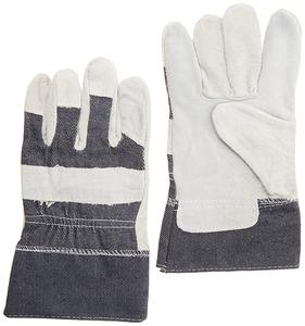 Guantes de trabajo de cuero dividido de vaca Guantes de seguridad industrial de alta resistencia para soldadura de construcción y trabajo agrícola - Product Image 3