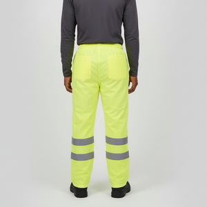 Pantalones de Trabajo Impermeables de Alta Visibilidad para Invierno, Personalizados, Resistentes, con Tiras Reflectantes, Fluorescentes, de Poliéster, ANSI Clase 1 EN - Product Image 2