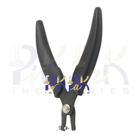 Tang Pembuat Lubang Mini 1.25mm Ukuran Pin 140mm Dengan Pegangan Plastik Berpegas Alat Pembuat Lubang Logam Untuk Pembuatan Perhiasan DIY Kerajinan Tangan