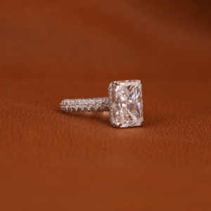 แหวนหมั้นเพชรที่โตขึ้นในแล็บสุดคลาสสิก14KT ทองชุบทองด้วยโลหะแวววาวแวววาวแวววาวได้รับการรับรองสไตล์เก๋ไก๋ - Product Image 6