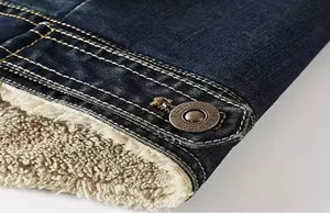 Veste d'extérieur à manches longues en denim léger, extensible et confortable, d'inspiration vintage, classique et élégante pour homme - Product Image 3