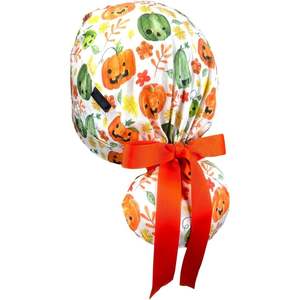 Gorro con estampado personalizable, corbata con cordón, ajustable, reversible, venta a granel, suministros hospitalarios, personal de enfermería, gorros de algodón - Product Image 3